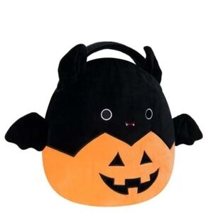Emily the Bat Squishmallow Pumpkin Plush Treat Pail